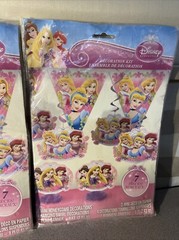 NEW Disney Princess 7 pcs X 3 Decoration Kits Banner Hanging Swirls Honeycomb