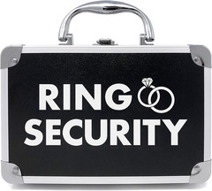 Ring Security Ring Bearer Briefcase with Padded Slits to Hold Rings – Ring Beare