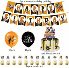 Anime Naruto Birthday Party Decorations Set,Banner Cake Topper Balloons US Stock