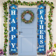 Happy Fathers Day Decorations First Porch 12×71 inches, Black