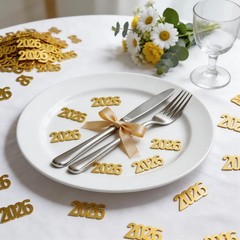 2000 PCS 2.1oz Gold Graduation Table Confetti Class Of 2026 Party Decor