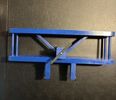 Wooden Airplane Shelf Blue Wall Hanging 18″ Decorative Handmade