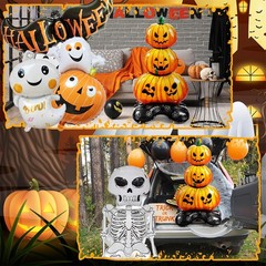 Halloween Balloons Set Large Foil Balloons for Indoor Outdoor Decorations Gift