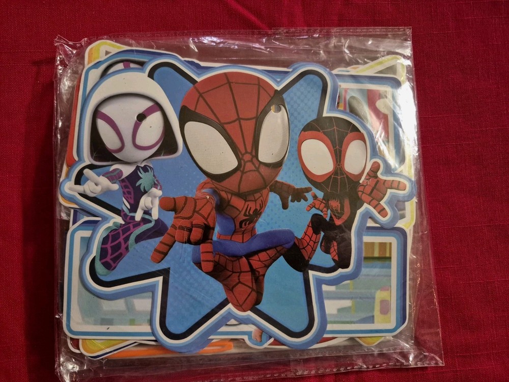 Spider Boy& His Friends Happy Birthday Banner/Cake Topper Set (S1346-56)