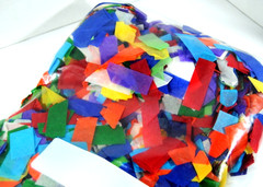 Multicolor Mix Tissue Paper Confetti Rectangles Biodegradable Flutter 2″ x 3/4″