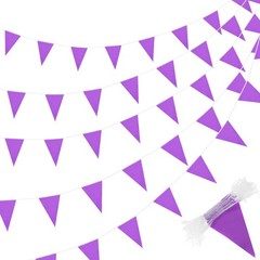 400 ft Solid Pennant Banner Flags 240 Pcs String Hanging DIY Triangle Bunting…