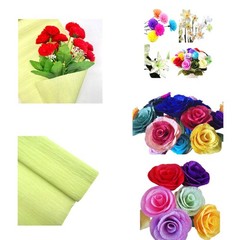 Light Green Crepe Paper Rolls 250×25 cm DIY Gift Wrapping Crafts Flower