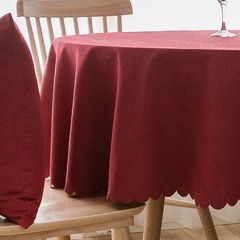 Jeloris Round Waterproof Tablecloth, Spill & Stain Resistant Tablecloth