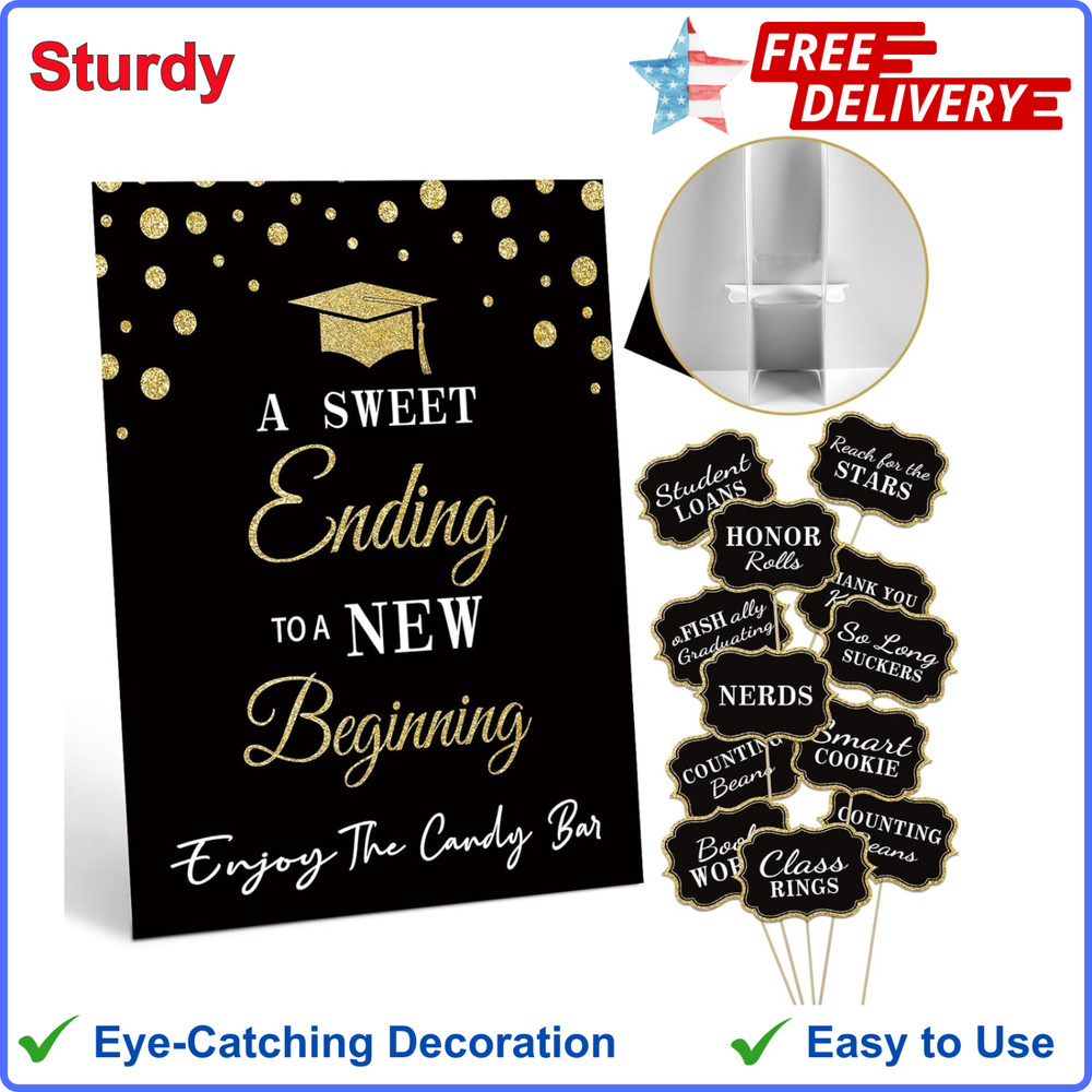 Graduation Candy Buffet Labels for Grad Party Decorations, Graduation Candy Bar