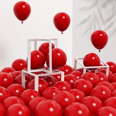 Awenztech 120pcs 5 inch Red Balloons, small Red Latex Balloons for Baby Shower