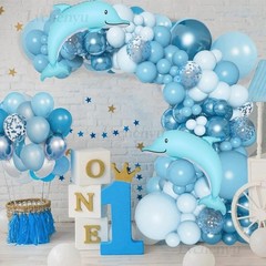 Large Dolphin Balloons 46 Inch Ocean Animals Mylar Balloon Ocean Themed Party…