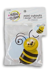Bumble Bee Miniature Cutout Student Badge – Bulletin Board Decor Shapes – 36 …