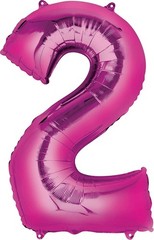 Barney’s 2nd Birthday Party Supplies 7pc Girl Theme Balloon Bouquet Decorations