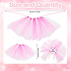 12 Pieces Mini Tutu Table Skirt Wine Bottle Cover Tutu Skirt Tulle Vase Skirt De