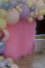 Pink Tulle Party Backdrop Decoration Photo Booth Birthday Shower Wedding Event