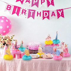 9 PCS Princess Centerpieces for Tables, Princess Birthday Party Decorations, Dou