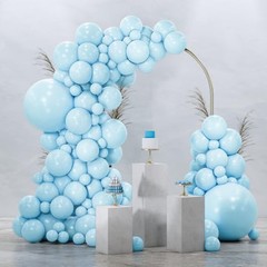 Light Blue Balloons 92 pcs Different Sizes of 18 12 10 5 Inch Baby Pastel Sky