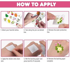 96 PCS Tropical Flower Hawaiian Pre-Cut Temporary Themed Birthday Favors Supplie