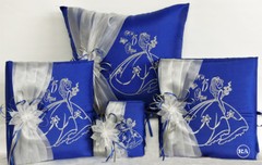 NEW 4PC Custom Quinceanera Set Kneeling pillow Guestbook Photo album bible