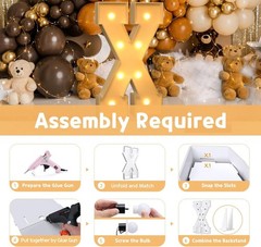 3FT Marquee Light Up Letters (X) , Large Light Up Letters for Party Decoration