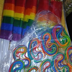 Rainbow Pride Parade Flags And Wristbands New In Package