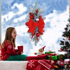 Handmade Christmas Wreath Garland Stairway Home Decoration