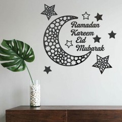 Eid Mubarak Wall Stickers Ramadan Decoration For Home Islamic Muslim Decor AE