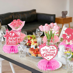 Mothers Day Decorations – Pink Best Mom Ever Party Supplies Include Happy Mother