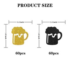 Beer Mug Confetti Glitter, Wedding Table Confetti, Engagement Paper Scatter, …