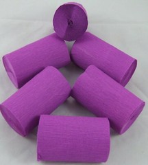 Clikkabox -6 Dark Blue Wide Crepe paper Streamers 80mm x 10m quauliy decoration