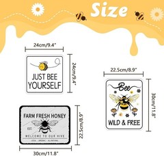 Charming 9PCS Bumble Bee Decorations for Happy Bee Day – High-Quality Cardboard