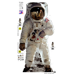 H69301 Astronaut NASA Moon Landing Cardboard Cutout
