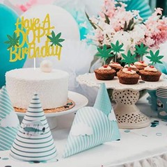 Weed Party Decorations for Adults,420 Decorations,Weed Decorations Set Includes