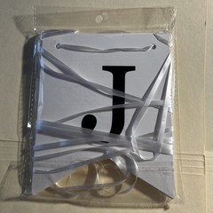 Cardboard “ Just Married” Banner With Satin Ribbon String Each Letter Is 6”x5”