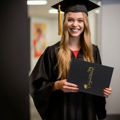 2026 Graduation Guestbook Alternative Black and Gold Guest Class of 2026 Congra