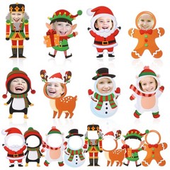 80 PCS Christmas DIY Paper Cutouts Crafts Xmas Bulletin Board Decoration Tape