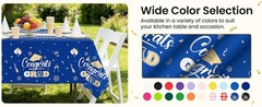 4 Pack Graduation Tablecloth Disposable, Graduation Decorations 2026, Gongrats