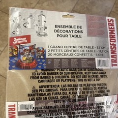 2014 Hasbro Transformers Theme Birthday Centerpieces Table Decorating Kit