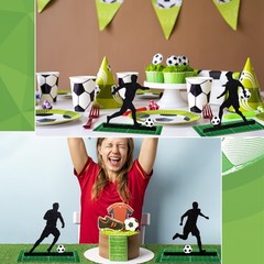 13 Pcs Soccer Party Table Decorations Soccer Table Centerpieces Soccer Player…