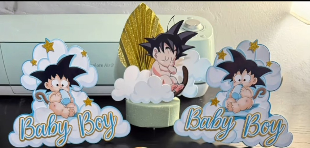 Dragon Ball Baby Shower Decoration, cake topper, table centerpiece, cupcake top