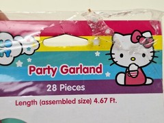 Set/3 Hello Kitty DesignWare Chain Link Birthday Party Garland Girl Decoration