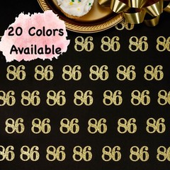 86th Birthday Decorations Glitter Confetti Age Number Party Favors (SET of 50)