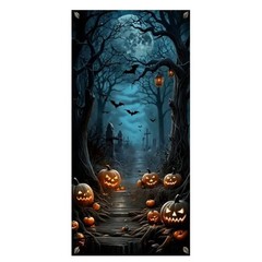Halloween Door Decorations Horror Moon Night Dead Tree Scary Cemetery Pumpkins D