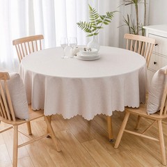 Jeloris Round Waterproof Tablecloth Spill & Stain Resistant – All Sizes