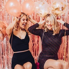 Reusable Rose Gold Backdrop 2 Pack – Perfect for Weddings & Bachelorette Parties