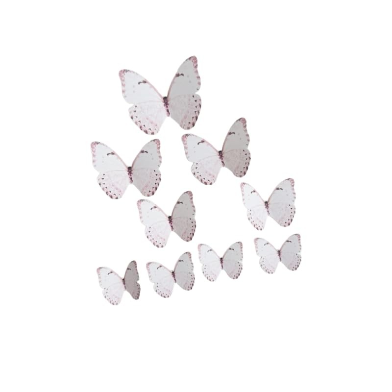 Foil Stamped Butterfly Cake Toppers Elegant Party Dessert Decorations with St…