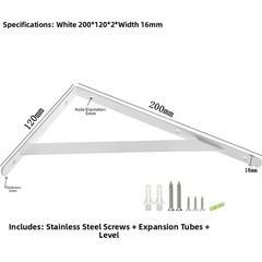 Strong L Shaped Shelf Brackets for Wall Mounting Books Kitchen and Garage