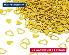 ONLYKXY 1200Pcs Love Heart Shaped Confetti, Table Wedding Decoration, Glitter Co