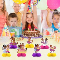 Fancy Nancy Honeycomb Centerpieces 3D Table Decorations Party Supplies