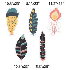 VictoryStore Bohemian Style Spring Party Supplies Set Boho Theme Decor 20124